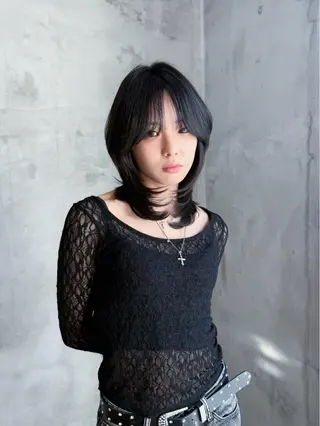 ミディアム Koko . 【高円寺】のヘアスタイル