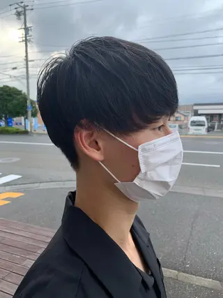 ショート メンズ 静岡/草薙パーマ メンズバレイヤージュのヘアスタイル