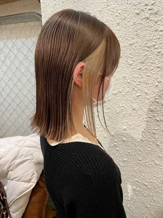 ミディアム カラー モテ艶カラー/ KaRin👼🏻のヘアスタイル