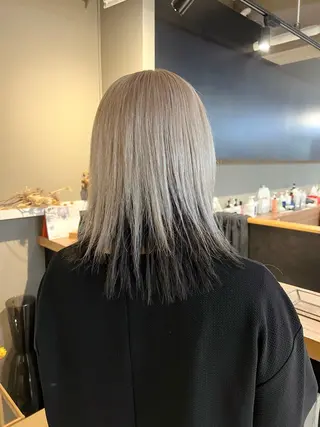 ミディアム カラー daiki 原宿のヘアスタイル