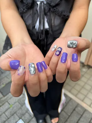 ネイル ウルフ.クロスパーマ 🖤RYOKAのヘアスタイル