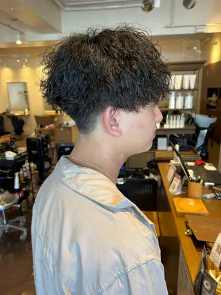 パーマ メンズ あべ しおりのヘアスタイル