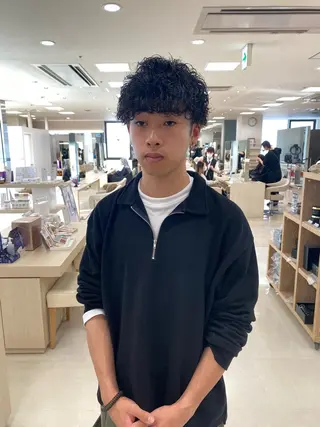 ショート パーマ メンズ 湘南/メンズパーマ/ 支持率No.1ユチカのヘアスタイル