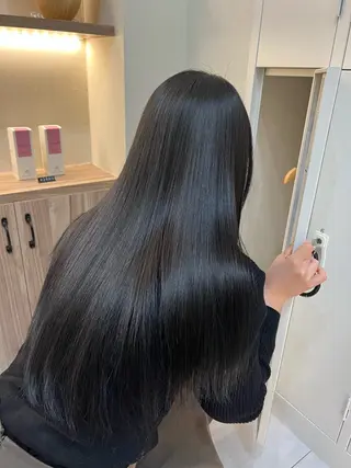 ロング 韓国ヘア🩶侑矢 艶髪透明感/福岡のヘアスタイル