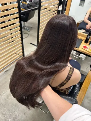 セミロング ピンとしない縮毛矯正 メンズスタイル小山光のヘアスタイル