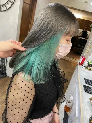 ミディアム カラー 遠藤 拓馬のヘアスタイル