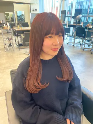 カラー 暖色/透明感カラー /nanami🌼のヘアスタイル