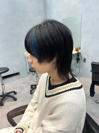 ミディアム tomoka 推しカラーのヘアスタイル