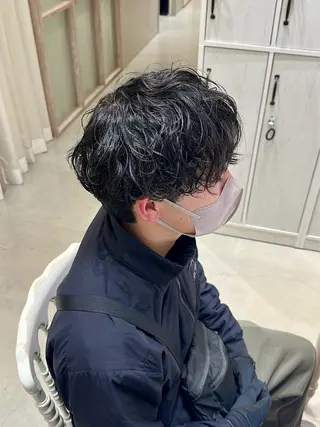 パーマ メンズ N,SOL / 岩上 新大のヘアスタイル