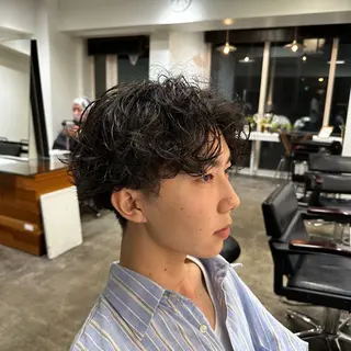 ショート パーマ メンズ 【似合わせ、垢抜け ヘア】KAEDEのヘアスタイル