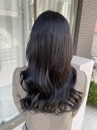 ロング カラー グレージュ/透明感/ 韓国ヘア/RISAのヘアスタイル