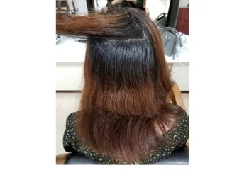 セミロング カラー ラカリテ所属・渋谷 りなのヘアスタイル