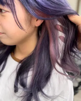ハイトーン/ワンカラ /レイヤー/ウルフのヘアスタイル