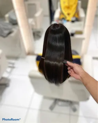 セミロング 絹髪に小顔レイヤー KASHIのヘアスタイル