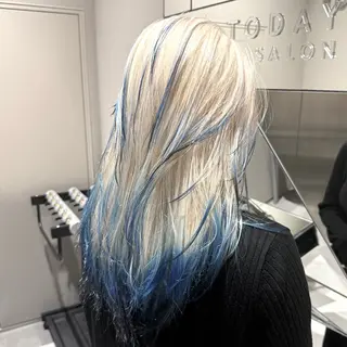 ロング カラー ✨ブリーチ支持No1 複雑履歴修正/舘岡のヘアスタイル