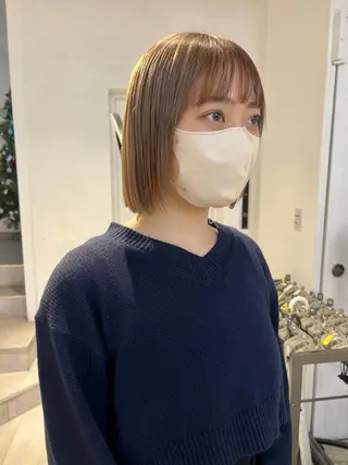 ショート カラー 顔周りカット/透明感 カラー✂️MEIのヘアスタイル