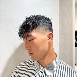 メンズ パーマ メンズ特化美容師 ‪✂︎‬ ユージのヘアスタイル