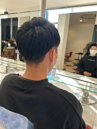 ショート メンズカット¥0婦中 カットモデル大上聖矢のヘアスタイル