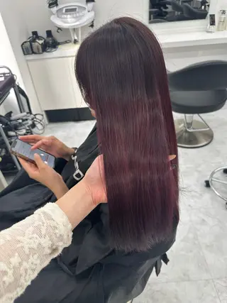 ロング カラー パーマ ヘアアレンジ メンズ キッズ ♥️韓国ヘア レイヤー♥️ゆりのヘアスタイル