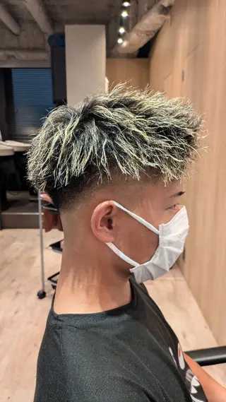 パーマ ショート men's salon Gaudi三宮店所属・こだっく /メンズカットのヘアスタイル