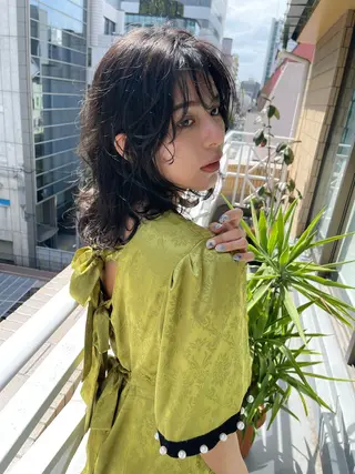 セミロング 韓国 / 中国ヘア 🦋Noniのヘアスタイル