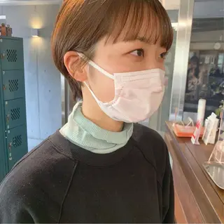 ショート 土田かほ/本日🈳 透明感カラー🍃のヘアスタイル