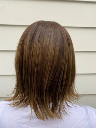 ミディアム カラー 佐藤 かののヘアスタイル