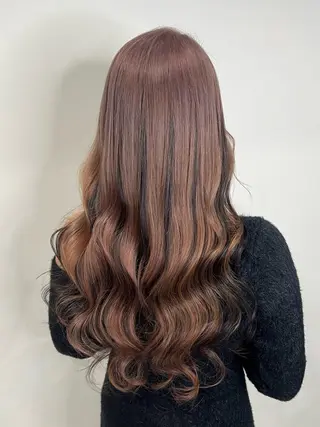 ロング カラー YUDU🍊 germe/ジェルムのヘアスタイル