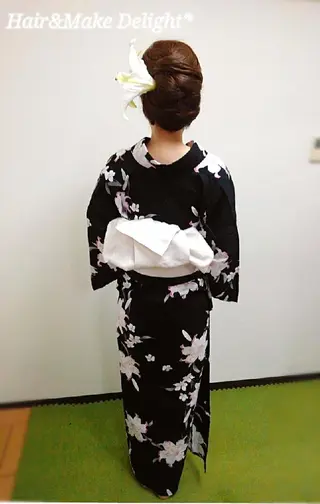 ロング ヘアアレンジ Hair&Make  Delight*のヘアスタイル