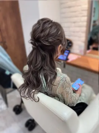 ミディアム カラー ヘアアレンジ ブリーチなし/ レイヤー🌿runaのヘアスタイル