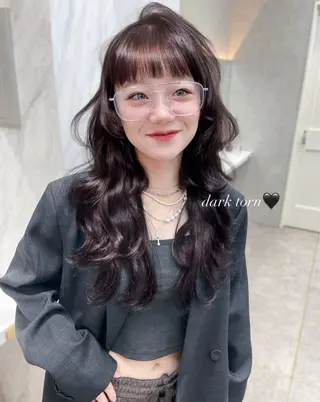 セミロング MOE 福岡韓国ヘア✧︎のヘアスタイル