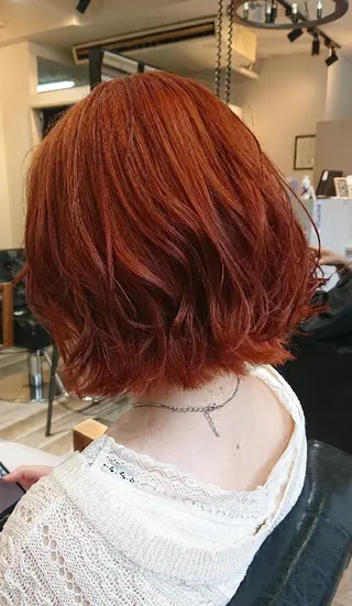 ミディアム カラー ACROあべの店所属・艶カラー/インナー /グラデ/大西小百合のヘアスタイル