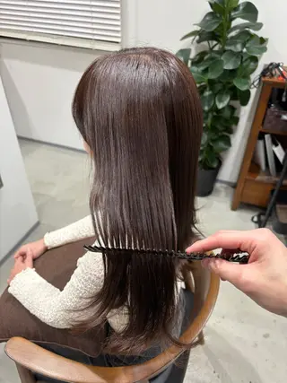 セミロング カラー ボブ/レイヤー /河内温太のヘアスタイル