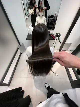 ロング 髪質改善/縮毛矯正 艶カラー/珠聡のヘアスタイル