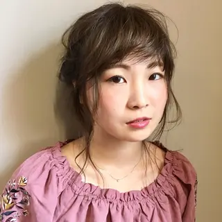 セミロング カラー ヘアアレンジ 上川 美幸のヘアスタイル