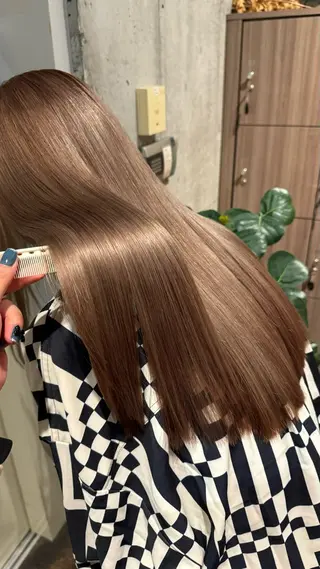 ロング カラー 高円寺/艶カラー/ レイヤーカットのヘアスタイル