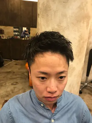 ショート パーマ メンズ 💈大人の渋髪💈 店長　大橋侑弥のヘアスタイル