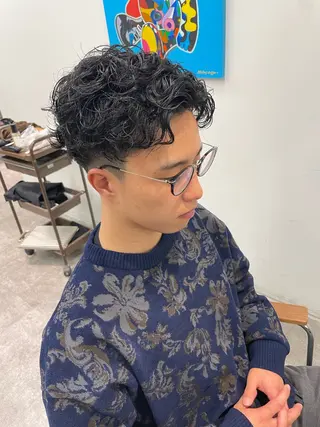 ショート パーマ メンズ 中島 耀一朗のヘアスタイル