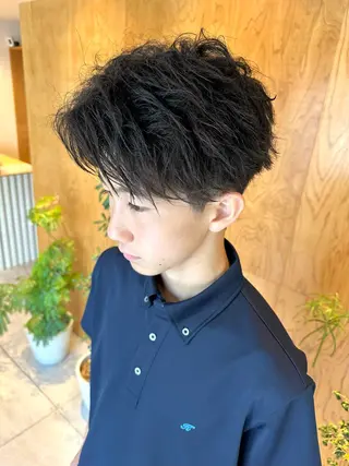 ミディアム メンズ メンズパーマ達人/ フェード/イツキのヘアスタイル