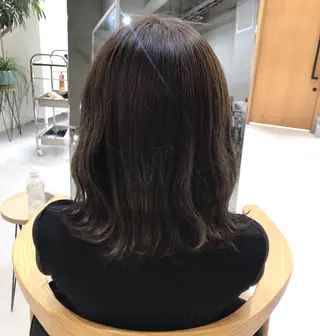 セミロング カラー muku所属・レディースカット モデル/ayunaのヘアスタイル