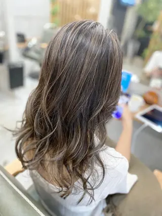 ロング カラー パーマ ヘアアレンジ レディースカット/大 船/サイトウアレンのヘアスタイル