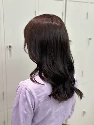 セミロング カラー 🤍透明感カラー🤍 Moeのヘアスタイル