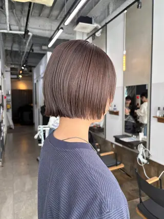 ミディアム カラー nao/福岡美容室 パーマ/ボブパーマのヘアスタイル