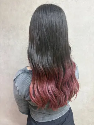 ロング カラー トウダ リリカのヘアスタイル