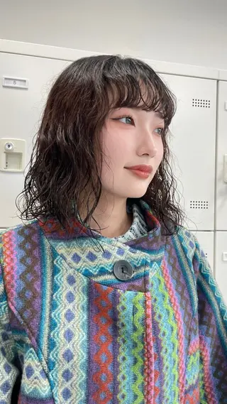 パーマ mayu/ブリーチ/ layer/似合わせのヘアスタイル