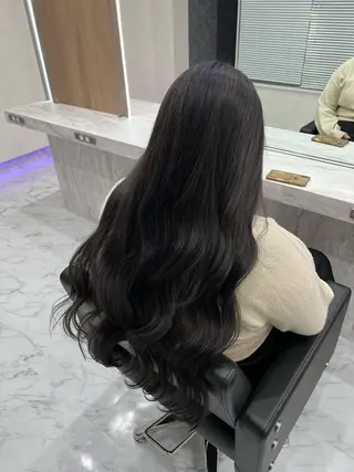 ロング 韓国風🫧艶カラー 💟ran💟のヘアスタイル