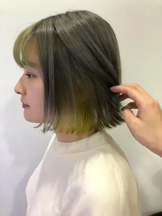 ミディアム カラー hina☺︎ 髪質改善/ストレートのヘアスタイル