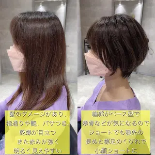 ショート カラー 女性が憧れる ショート/角田愛和のヘアスタイル