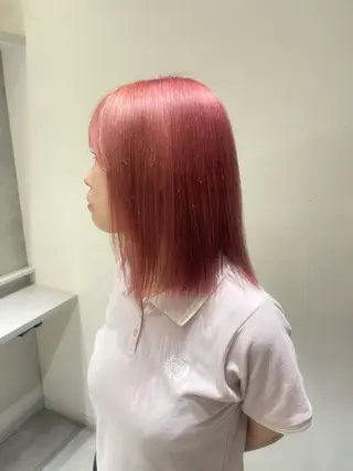 ミディアム 梅田ハイトーンカラー 🎀riseのヘアスタイル