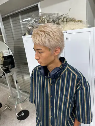 ショート カラー メンズ ✨武内凌太✨ 複雑履歴/ムラ修正のヘアスタイル